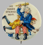 "YANKO SPANKO WAR" UNCLE SAM CARTOON.