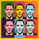 "OBAMA WARHOL" ORIGINAL ART FROM 2007 PRIMARY SEASON.