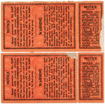 1929 WORLD SERIES TICKET PAIR FROM PHILADELPHIA'S SHIBE PARK.