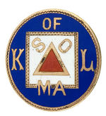 KNIGHTS OF LABOR BEAUTIFUL ENAMEL BADGE C.1890s.