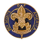 EARLY "BOY SCOUTS OF AMERICA" COLLAR PIN.