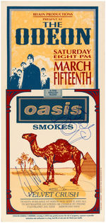 OASIS BAND-SIGNED CONCERT POSTER.