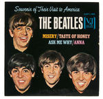 "THE BEATLES - SOUVENIR OF THEIR VISIT TO AMERICA" VEE-JAY 45 RPM EP.