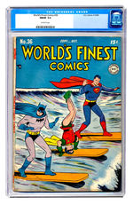 WORLD’S FINEST COMICS #36 SEPTEMBER OCTOBER 1948 CGC 7.0 OFF-WHITE PAGES.