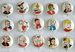 "KELLOGG'S PEP" PREMIUM  COMPLETE BUTTON SET.