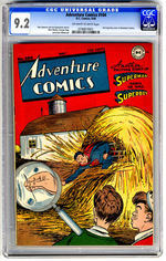 ADVENTURE COMICS #104 MAY 1946 CGC 9.2 OFF-WHITE TO WHITE PAGES.