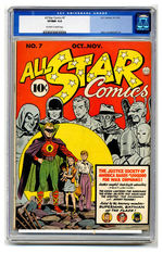 ALL-STAR COMICS #7 OCTOBER NOVEMBER 1941  CGC 9.0  OFF-WHITE TO WHITE PAGES.