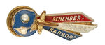 RARE 1" MINIATURE VERSION "REMEMBER PEARL HARBOR."