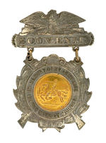 HAKE COLLECTION MEXICAN BORDER WAR SOLDIER'S SOUVENIR BADGE.