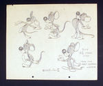 WALTER LANTZ ORIGINAL ART OF SNIFFLER TYPE MOUSE.