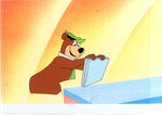 YOGI BEAR CEL FROM "HANNA'S 50TH ANNIVERSARY CELEBRATION."