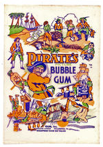 "PIRATE'S PICTURE BUBBLE GUM" WRAPPER.