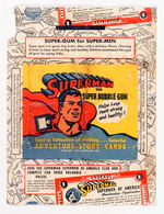 "SUPERMAN THE SUPER BUBBLE GUM" WRAPPER.