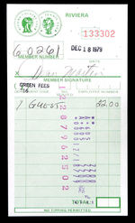 DEAN MARTIN SIGNED RECEIPT.