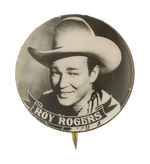 "ROY ROGERS" HIGH QUALITY REAL PHOTO BUTTON FROM THE 1940s.