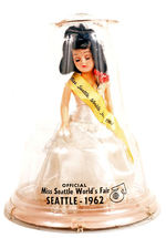 "OFFICIAL MISS SEATTLE WORLD'S FAIR/SEATTLE-1962" DOLL IN CASE.