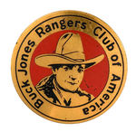 BUCK JONES LARGE AND RARE CLUB BADGE CIRCA 1931.