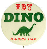 DINO SINCLAIR GASOLINE BUTTON.