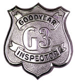 GOODYEAR INSPECTOR BADGE.