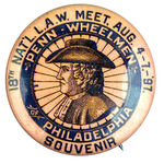 RARE 1897 L.A.W. PHILADELPHIA MEET.