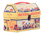 “SERVICE STATION” DOME VINYL LUNCH BOX.