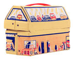 “SERVICE STATION” DOME VINYL LUNCH BOX.