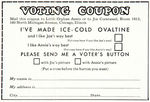 "LITTLE ORPHAN ANNIE/JOE CORNTASSEL VOTER'S BUTTON" RARE SHEET.