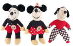 MICKEY AND MINNIE MOUSE “JOY-TOYS” AUSTRALIAN DOLL TRIO.