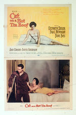 "CAT ON A HOT TIN ROOF" ELIZABETH TAYLOR LOBBY CARD SET.