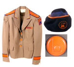 LADIES NYWF 1940 OFFICIAL EMPLOYEE JACKET WITH HAT.