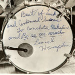 LIONEL HAMPTON SIGNED PUBLICITY PHOTO.