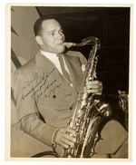 SAXOPHONIST JOE THOMAS SIGNED PHOTO.