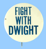 EISENHOWER SCARCE SLOGAN BUTTON.