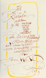 TOM WOLFE SIGNED “THE RIGHT STUFF” FIRST EDITION BOOK.