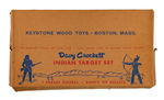 "DAVY CROCKETT INDIAN TARGET" ELABORATE BOXED SET.