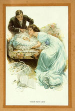 HARRISON FISHER “MOMENTS IN A GIRL’S LIFE” FRAMED POST CARD DISPLAY.