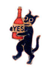 KRAZY KAT ANTI-PROHIBITION ENAMEL PIN.