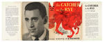 “THE CATCHER IN THE RYE” FIRST YEAR PRINTING WITH J.D. SALINGER PHOTO DUST JACKET.