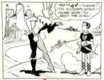 MILTON CANIFF "DICKIE DARE" DAILY STRIP ORIGINAL ART.