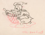 LONESOME GHOSTS PRODUCTION DRAWING FEATURING DONALD DUCK.