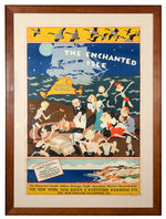 JOHN HELD JR. MARTHA’S VINEYARD “THE ENCHANTED ISLE” TRAVEL POSTER.