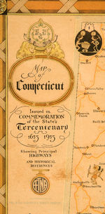 “MAP OF CONNECTICUT” FEATURING JOHN HELD JR. ART.