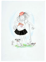 ELOISE SPECIALTY ART BY HILARY KNIGHT PLUS SIGNED BOOK AND ALS.