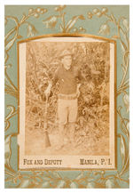 FABULOUS 1898 ERA PHOTO ALBUM WITH CELLULOID FRONT COVER DEPICTING TR IN HIS ROUGH RIDER UNIFORM.
