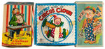 CIRCUS/CLOWN THEME EMPTY BOXES FOR WIND-UP TOYS.