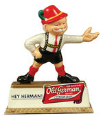 "OLD GERMAN PREMIUM LAGER" HERMAN PLASTIC DISPLAY.