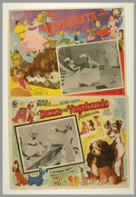 WALT DISNEY FILMS MEXICAN LOBBY CARDS.