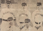 "CLEVELAND BASEBALL CLUB" 1892 SUPPLEMENT PHOTO W/THREE HOF MEMBERS BECKETT ENCAPSULATED.