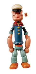 POPEYE COMPOSITION AND WOOD JOINTED DOLL BY IDEAL.