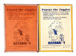 "POPEYE THE JUGGLER" GAMES/RAZOR BLADES.